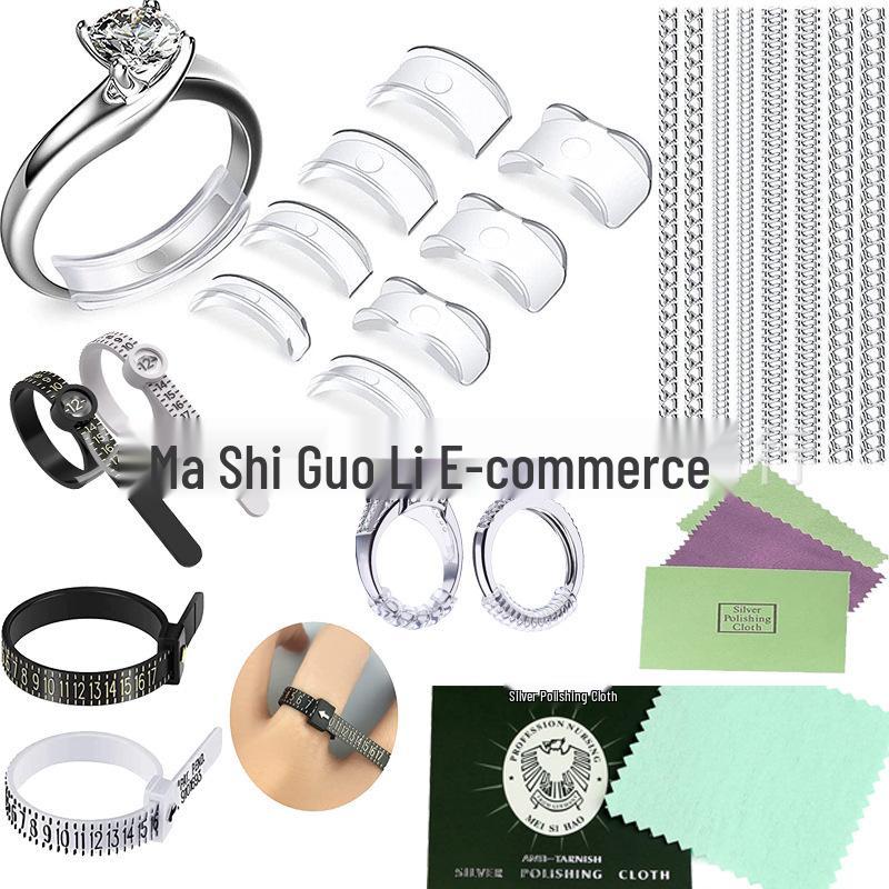 Invisible Ring Size Adjuster Set: 8 Soft Pads for Resizing Diamond Rings & Jewelry