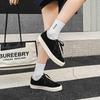 Burgundy Retro Suede Canvas Skate Shoes - Trendy & Versatile for Women & Men
