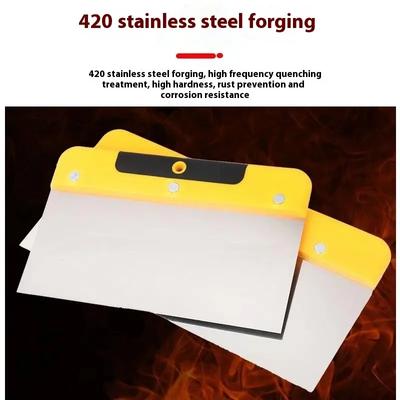ZEXEF Stainless Steel Putty Knife Spatula 4/6/8/10 Inch Multi Purpose Paint Tool Finishing Putty Building Wall Plastering Tools