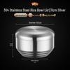 304 Stainless Steel Double-Layer Rice Bowl with Lid - Children's Anti-Scald Insulated Soup & Kimchi Dish, Korean Tableware.