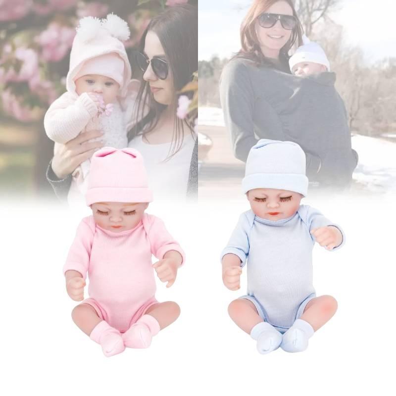 Ekte Håndlaget Reborn Nyfødt Babyjente Silikon Realistisk Dukke Gave Leke