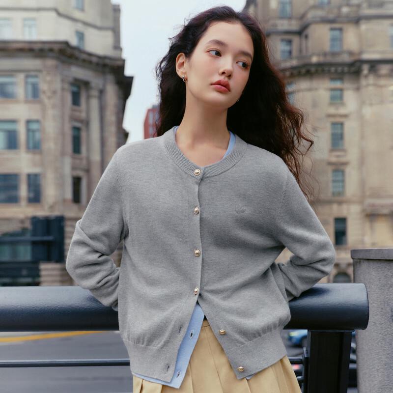 Ledin Women's Heart Pattern Knit Cardigan