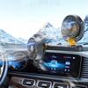 Autolüfter USB/12 V/24 V Lüfter fürs Auto mit 2 Geschwindigkeiten, 360 Grad drehbarer Doppelkopflüfter, starker Wind elektrischer Autolüfter