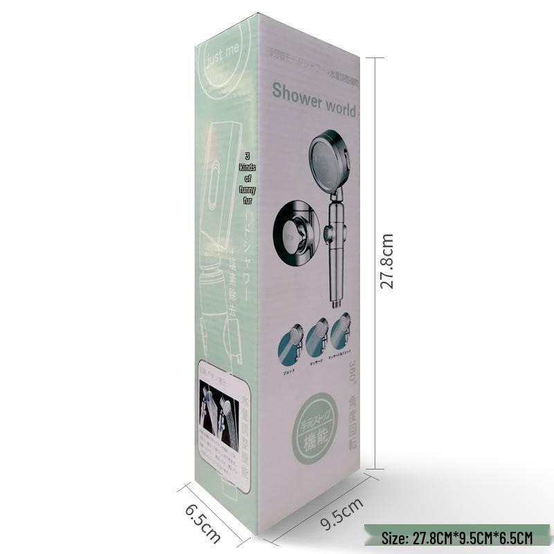 Triple-Mode Handheld Shower Head with Pressure Boost & Water Purification Filter