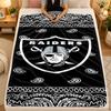 Flannel BlanketLas Vegas Raiders Warm Soft Throw Blanket for Indoor Sofa Bed Living Room Use