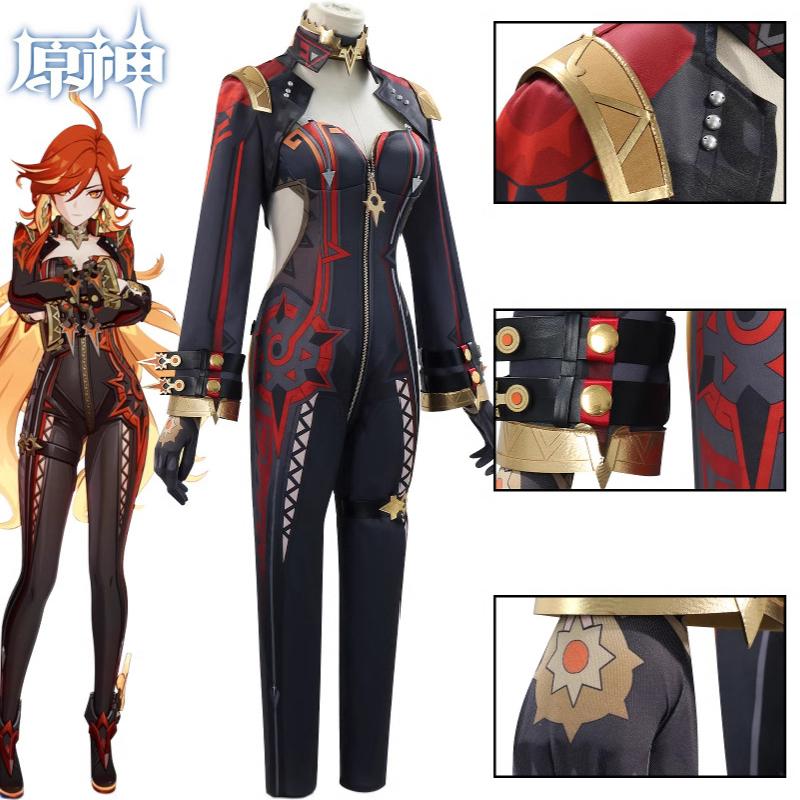 Mavuika Genshin Impact Pyro Archon Cosplay Costume Anime Game Role Party Play