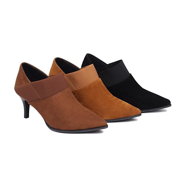 

New Fashion Pointed Large Heel Single Shoes