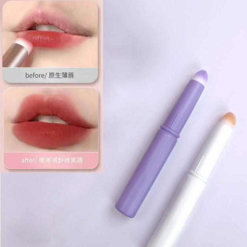 Multifunctional Soft Bristle Lip Brush With Cap Concealer Brush