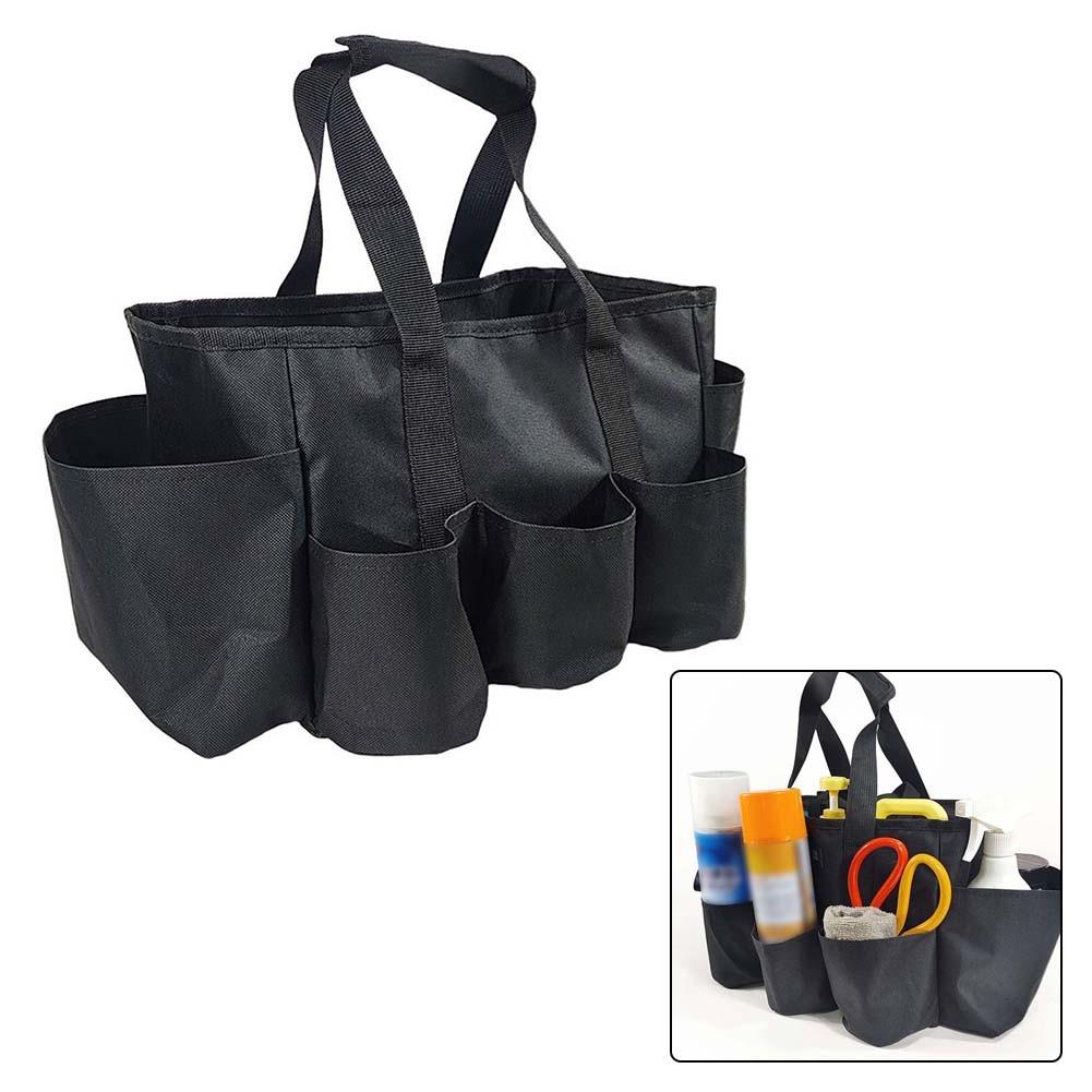 Cleaning Caddy Bag with 7 Pockets for Gardening Tools 600D Oxford Cloth