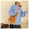 Large Capacity Capybara Handbag Animal Cartoon Capybara Crossbody Bag Fashion Stuffed Cartoon Shoulder Bag Couple