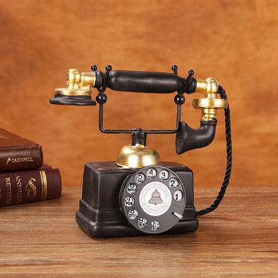 Telephone Decoration Home Living Room Wine Cabinet Decoration Bar Shooting Props Nostalgic Telephone Model