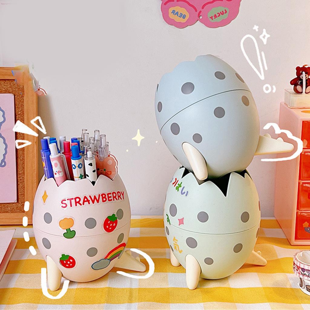 Dinosaur Egg Pencil Holder Fashion Cute Pen Holder Detachable ABS Personalized Pen Holder Modern Pen