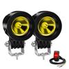 Motorcycle LED Fog Light 10W 12V/24V Compatible Yellow Light Shuttle