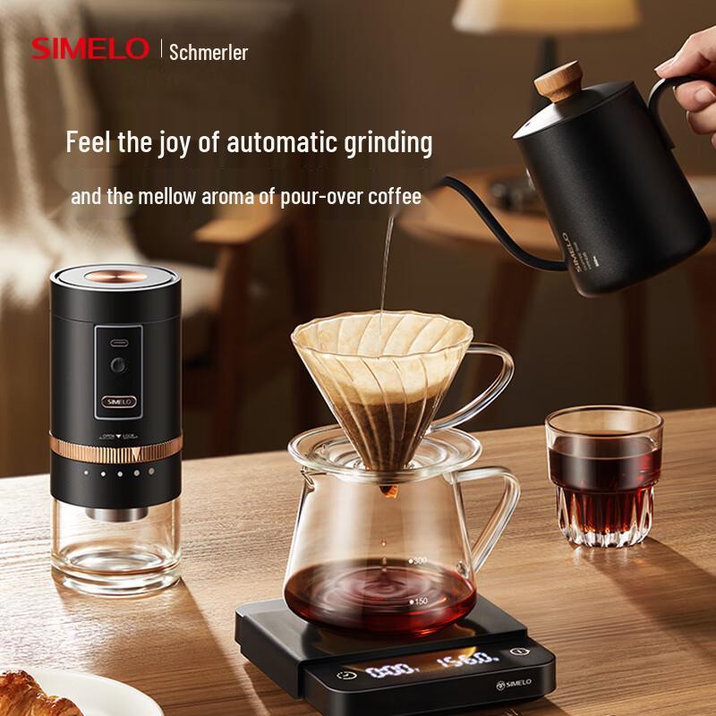 SIMELO V10 Electric Pour-Over Coffee Grinder Gift Set