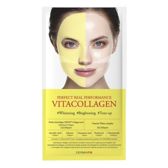 DERMAFIX Real Collagen Mask/4Types/Firming,Soothing,Brightening,Moisture