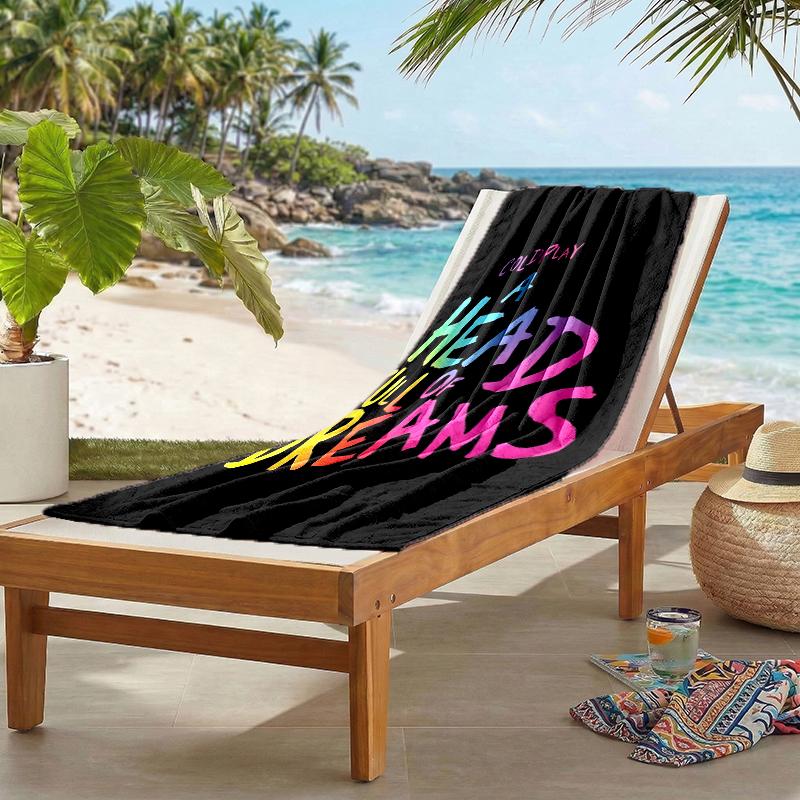 Coldplay Fashion Beach Towel: Ideal for Summer Adventures Soft, absorbent and quick drying suitable for swimming and bathing