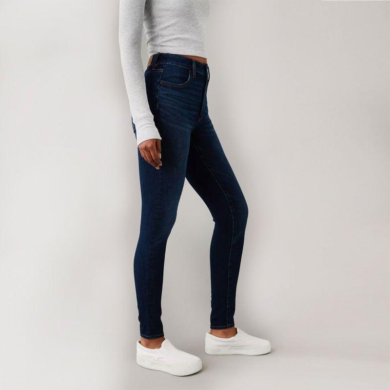 

Export USA Eagle High Waist Elastic Dark Blue Pencil Tappered High Elastic Four-Sided Elastic Denim Points Length Youpin ying4662 Four-sided Skinny Jeans S(D1Z4) 0