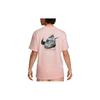 Nike T Shirts Men's Pink Crew Neck Moderate Straight Fit FB9806-686