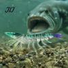 Flexible Fishing Baits 9.5cm/4.8g TPE Soft Bionic Shrimp Bait, Realistic Glitter Lure, Simulation Lifelike Swimming Prawn Swim Bait for Freshwater