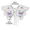 Women Embroidery Fake Collars Cape Scarf Female Blouse Tops Bead False Collar Shawl Neckwear Shirt Detachable Collars Fuax Cols