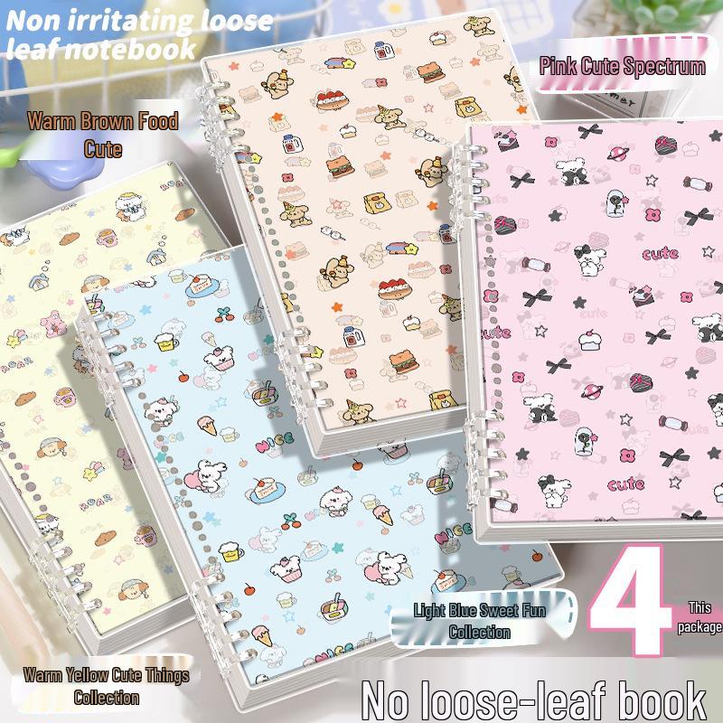 A5 Cute Element Loose-Leaf Notebook for School Students - Special Diary for Girls
