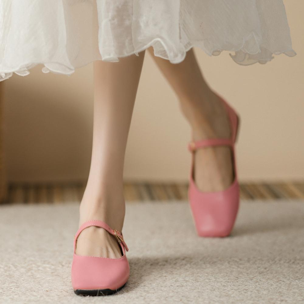 Женские балетки размера 35-44, милые женские туфли Мэри Джейн, мягкая ...