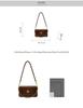 Nanfeng Versatile Trendy Fashion Golden Autumn Roman Small Square Bag Women's 2025 New One-Shoulder Armpit Bag Commuter Crossbody Bag
