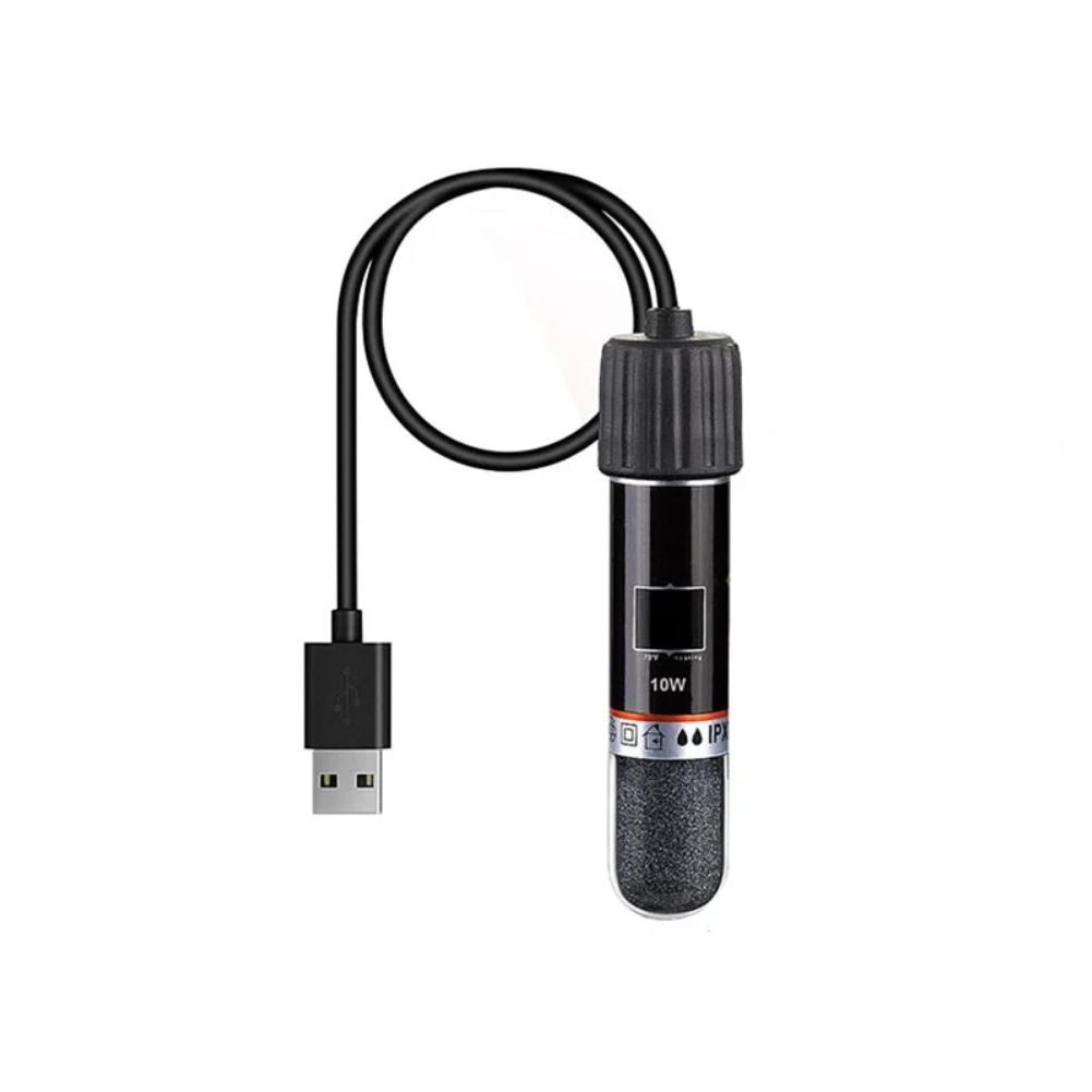 Küçük Balık Tankı için USB Mini Akvaryum ısıtma çubuğu 26°C Sabit Sıcaklık Akvaryum Isıtıcı Dalgıç Termostat Isıtıcı 10 W