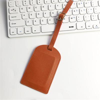 Jednobarevná Pu Leather Visačka na zavazadla Cestovní doplňky Jméno ID Adresa Přenosná visačka