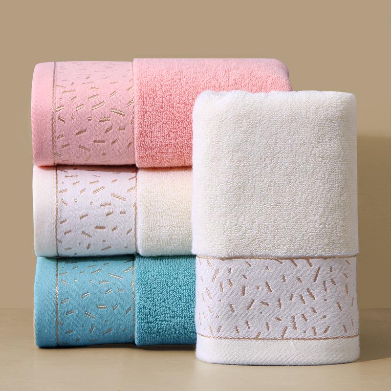 Soft, Thick Pure Cotton Face Towels - Absorbent and Gentle for Adults