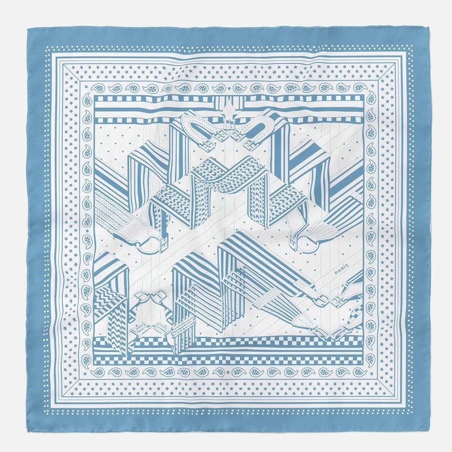 

53cm Chain Printed Small Square Scarf Hot Brand All Matched Imitation Silk Professional Foulard Hijabs For Women 53x53cm