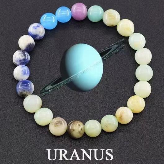 Planet Bracelet Eight Planets Natural Stone Bracelet Space Bracelet Men's and Women's Gift Bracelet