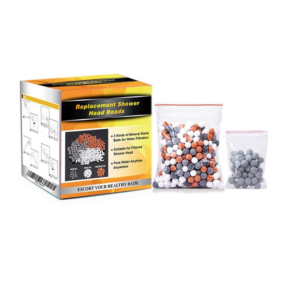 

Минеральные камни для душа 3 вида, фильтрующие бусины для душевой лейки, наполнитель, фильтр-шар для ванны Tricolor gray 80g
