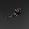 Men's Advanced Retro Breastpin Pin Golden Jewelry Rose Flower Banquet Brooch Stick Corsage Collar Pins Shirt Accessory Gift