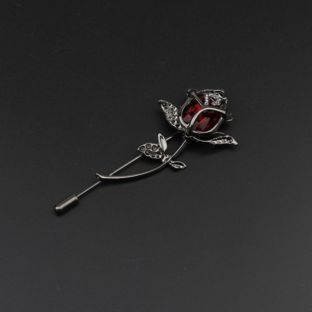 

Men s Advanced Retro Breastpin Pin Golden Jewelry Rose Flower Banquet Brooch Stick Corsage Collar Pins Shirt Accessory Gift