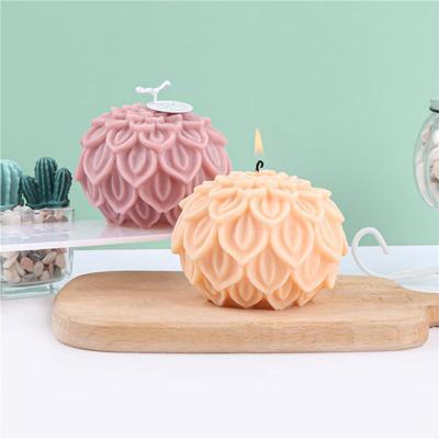 3D Lotus Petal Silicone Candle Mold Handmade Plant Floral Craft Plaster Resin Soap Production Material DIY Candle Mold