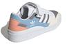 adidas Originals Forum Low Wear Resistant Non Slip Casual Skateboarding Shoes White Blue Gray Women's GZ4405