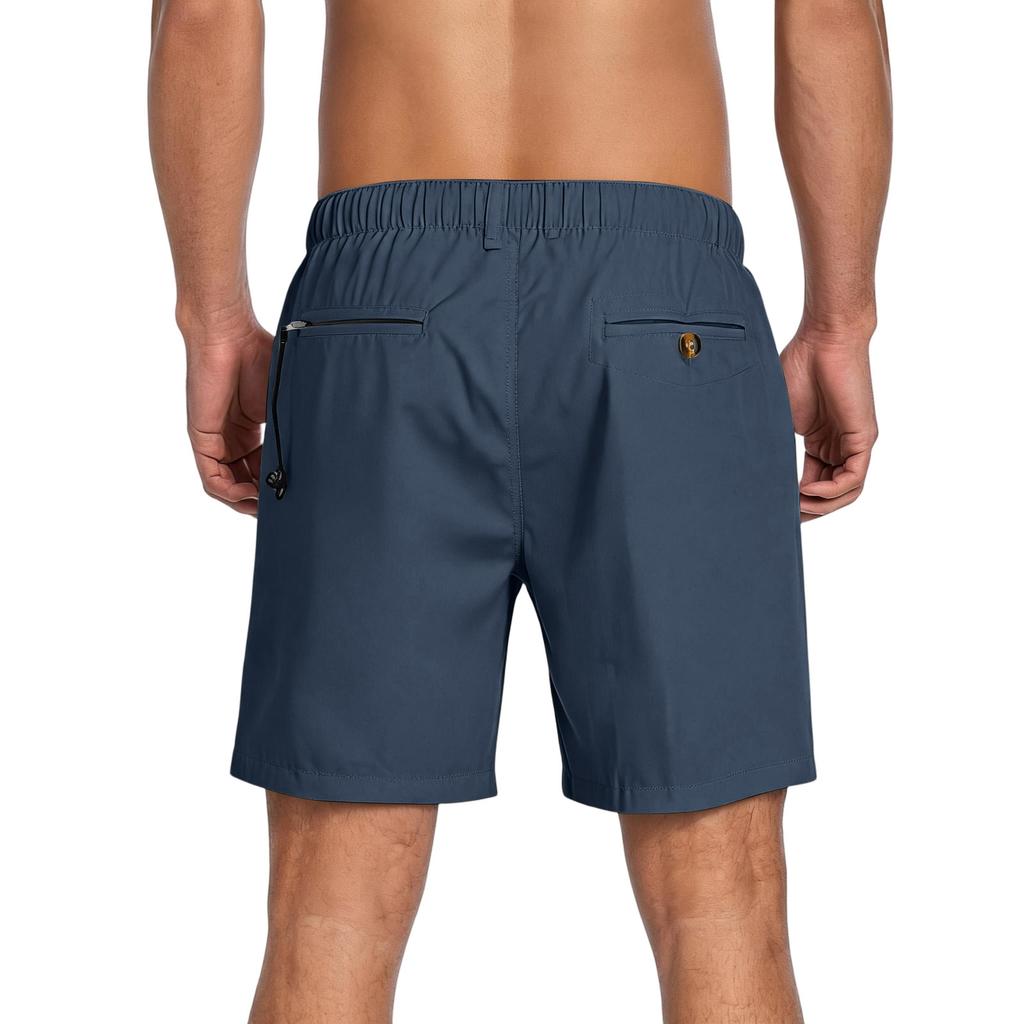 Men's Quick-Dry Lightweight Drawstring Elastic Waist Athletic Shorts for Sports and Casual Wear
