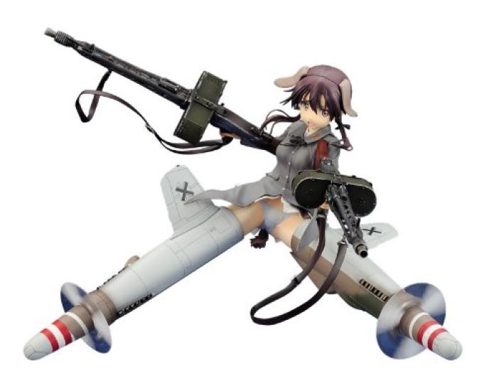 Strike Witches 2 Гертруда Баркхорн (Готовое изделие из окрашенного ПВХ в масштабе 18)