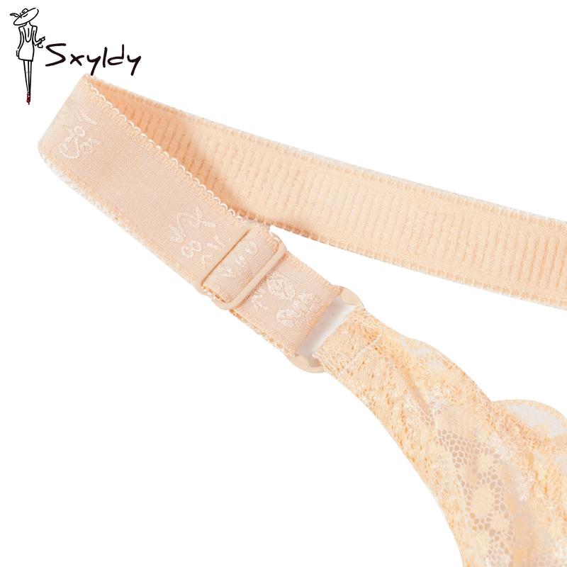 Plus Size Lace Bras for Women's Bralette Crop Top Underwear Female Sexy Lingerie Wide Shoulder Straps Underwired Push Up Bra