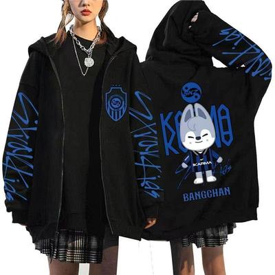 Straykids kpop styl mikiny Kabát Kpop Hvězda SKZOO KARMA oblečení