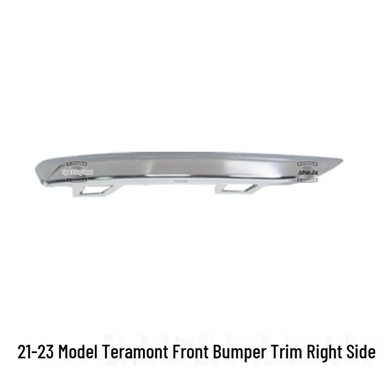 Touareg 21-23 Front & Rear Bumper Chrome Strips; Rear Exhaust Decorative Panel