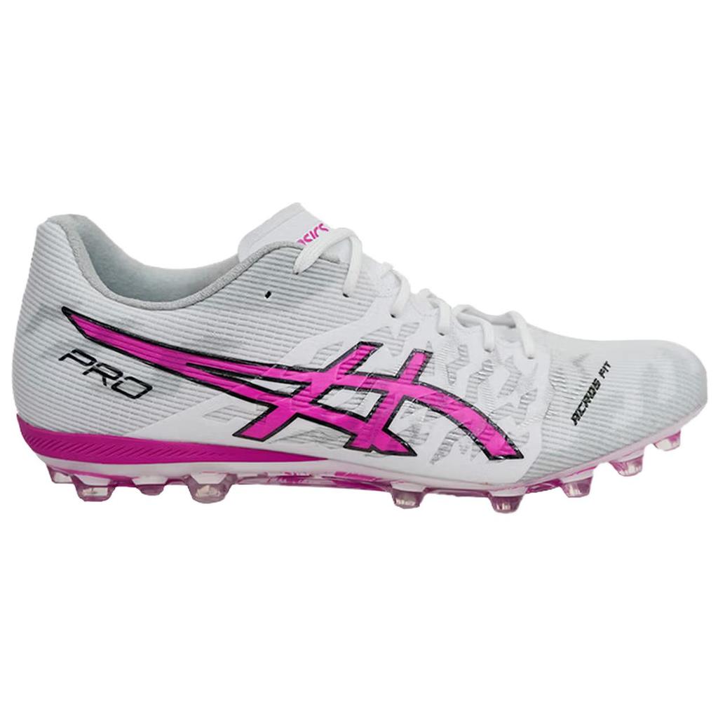 Asics DS LIGHT ACROS PRO 3 AG Kunstrasen Dämpfung Halt Fußballschuhe Unisex Weiß Rosa 1103A129-103