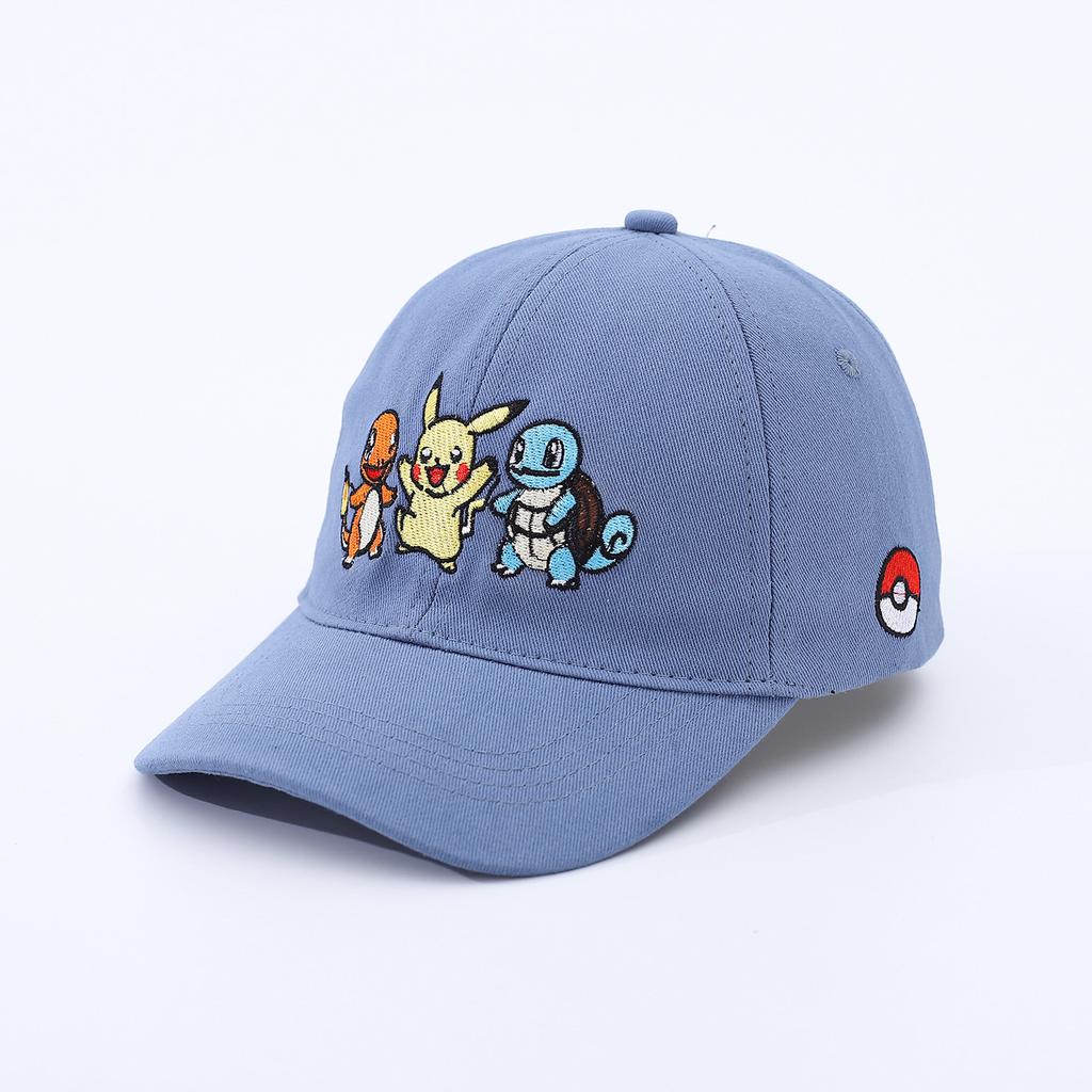 Pokemon Cartoon Embroidery Children'S Hat Baseball Cap Spring And Autumn Boys And Girls Outdoor Sunshade Cap