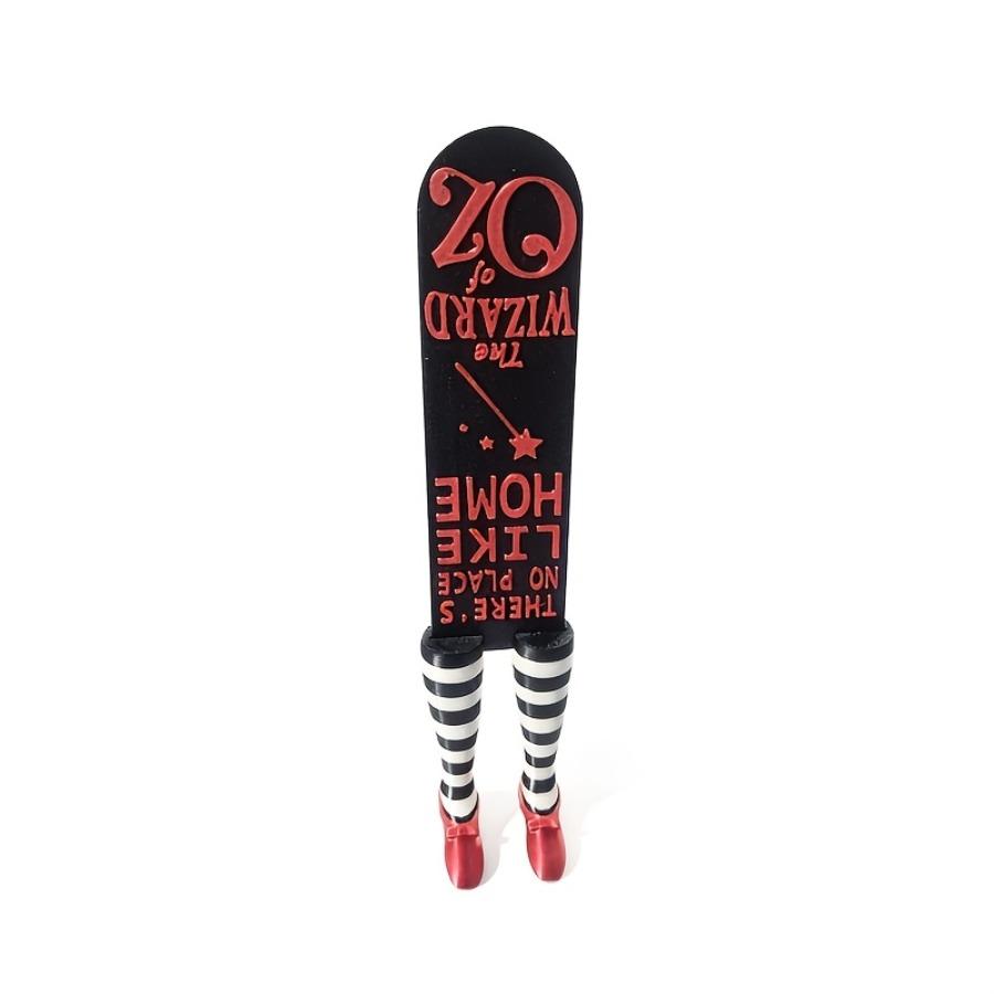 Red High Heels Witch Legs Bookmark, Whimsical High Heel Shoes Bookmark, PVC Material, Funny Cute Bookmarks, English Text, Unique Bookmarks