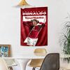 Cristiano Ronaldo Custom Your Name Wall Decor Tapestry Art For Pet Memorial Birthdaywedding Party Backdrop Family Gift