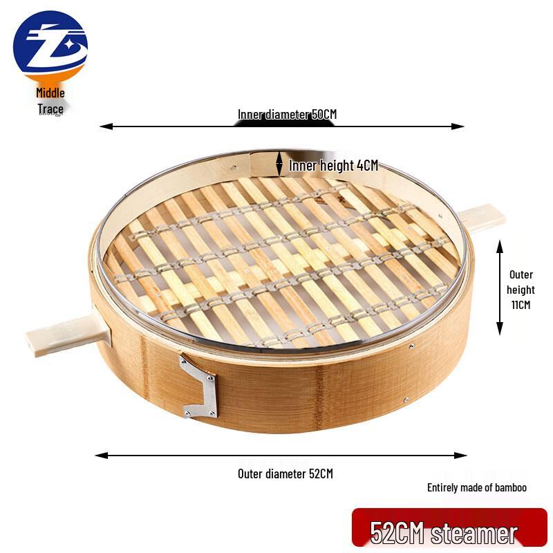 

Commercial Bamboo Steamer Basket 52cm