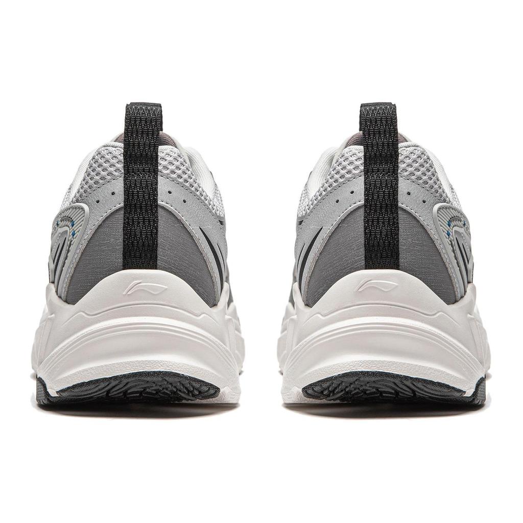 Li Ning Meteor Cushioning Slip Resistant Abrasion Resistant Support Low top Casual Shoes Men's Silver Gray AGCU121-2