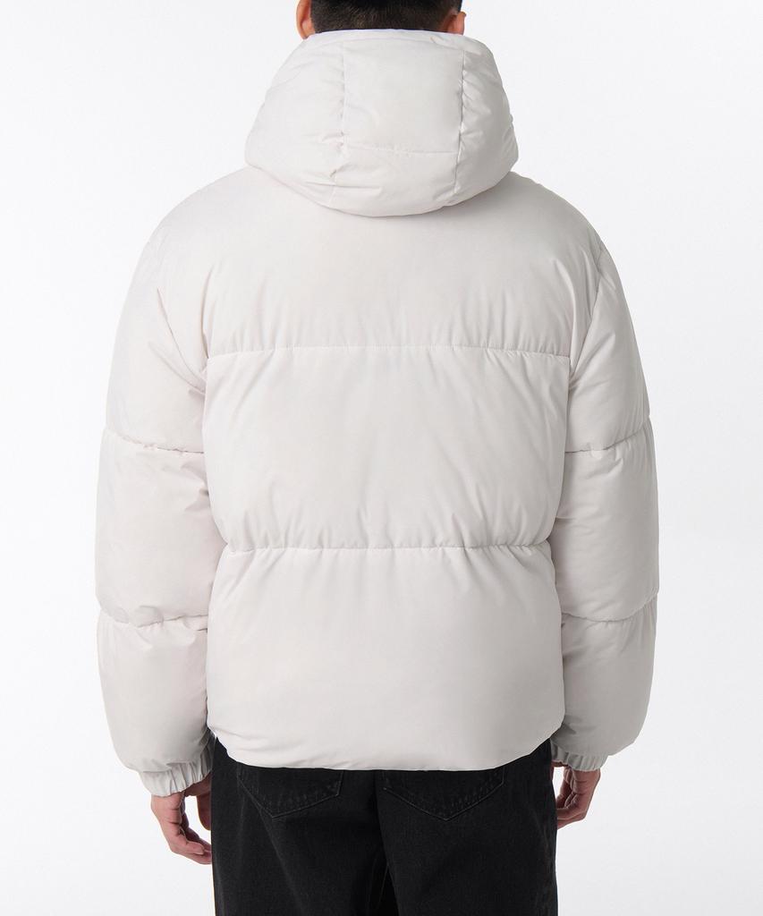 Musinsa Standard Daily Puffer Hooded Short Padded Jacket [Dusty Cream]