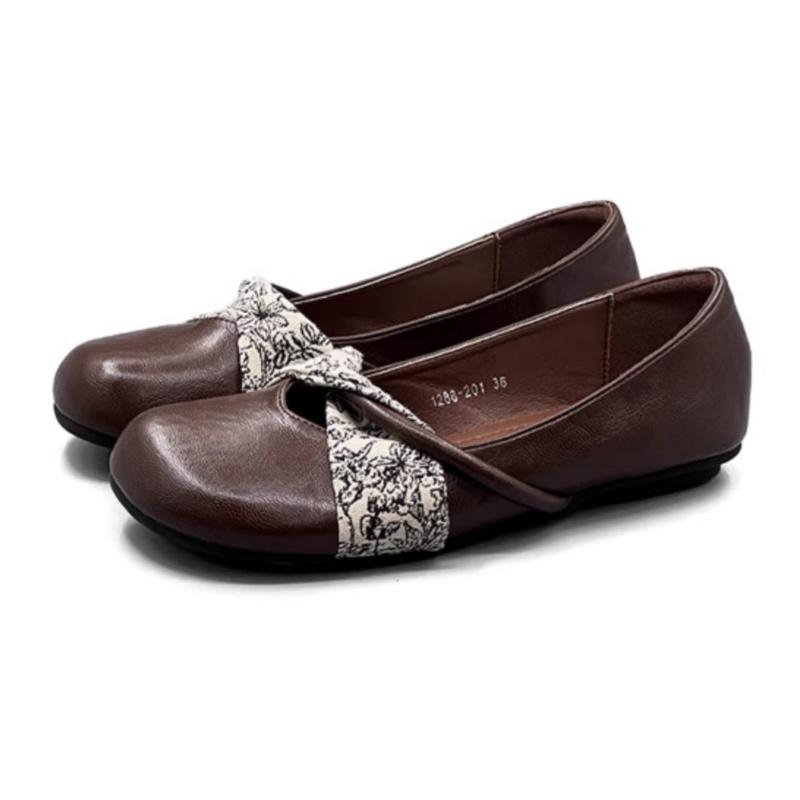 

Мода Модные Универсальные Неглубокие Женские Балетки 2025 Весна Осень Женские Минималистичные Туфли на Мягкой Подошве Элегантные Удобные Однотонные Туфли 37 коричневый